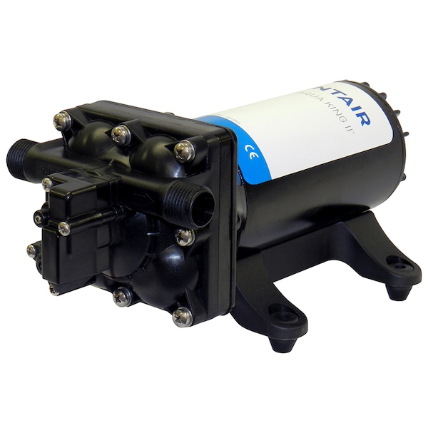 Pentair Shurflo AQUA KINGII Supreme 5.0 (24 VDC) Fresh Water Pump w/Strainer -Fittings 4158-163-E75 - main